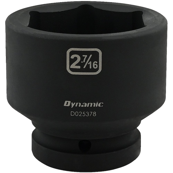 1" Drive Standard Socket, Black Phosphate, Tools 2-7/16" X 1" Drive, 6 Point Standard Length